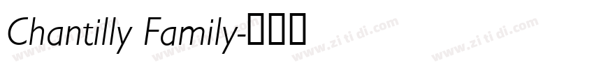 Chantilly Family字体转换
